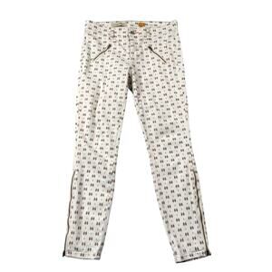 Anthropologie Pilcro and the Letterpress Jeans 29 Ankle Zip Moto Serif Skinny